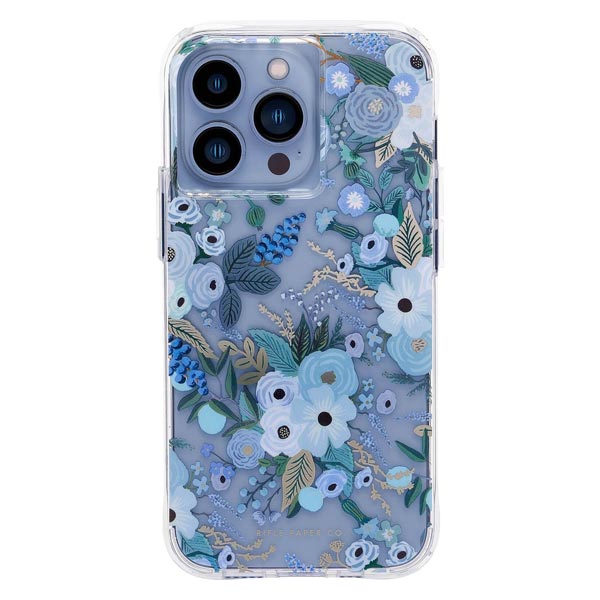 Case-Mate Rifle Paper Case - MagSafe (Suits iPhone 14 Series) - Garden Party Blue
