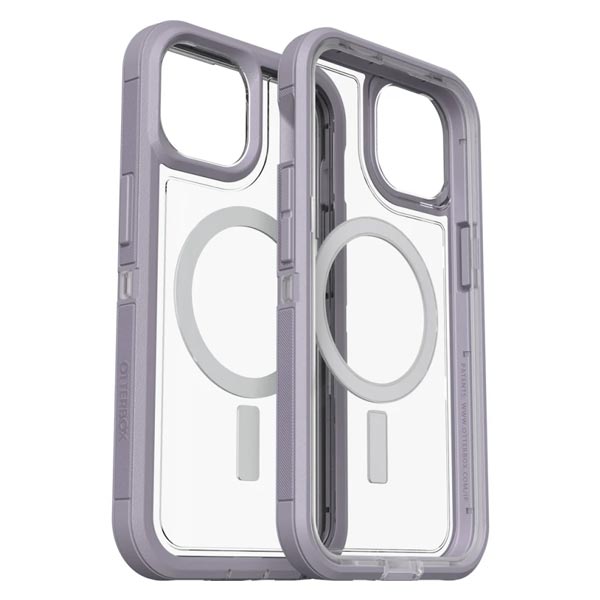 Otterbox Defender XT Clear MagSafe Case (Suits iPhone 14 (6.1)) - Grey