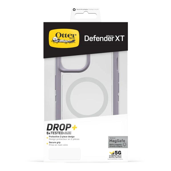 Otterbox Defender XT Clear MagSafe Case (Suits iPhone 14 (6.1)) - Grey