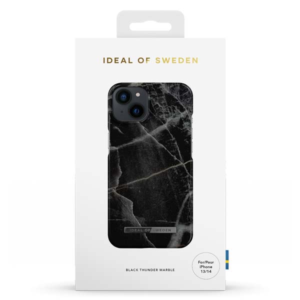 Ideal of Sweden Black Thunder Marble Case