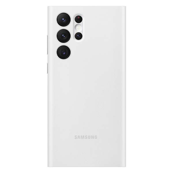 Samsung Smart Clear View Cover (Suits Galaxy S22 Ultra)-White