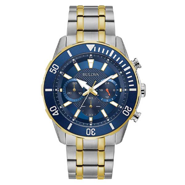 Bulova Blue Dial Classic Chronograph Men's Watch (98a246)