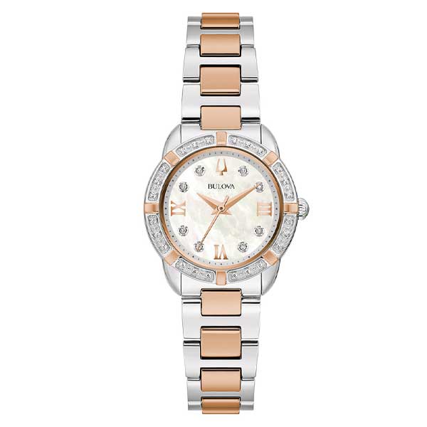 Bulova Mother of pearl Dial Classic Crystal Women's Watch (98R291)