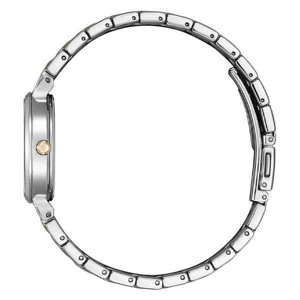 Citizen Eco-Drive Stunning Silver Brass Dial Women's Watch (EW2696-84A)