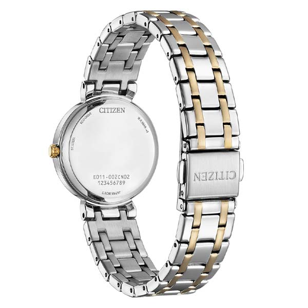Citizen Eco-Drive Stunning Silver Brass Dial Women's Watch (EW2696-84A)