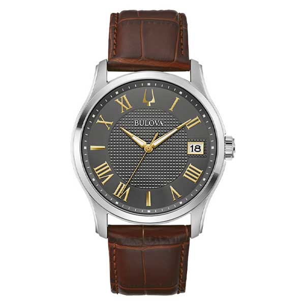 Bulova Classic Grey Dial Stainless Steel Men's Watch (96B389)