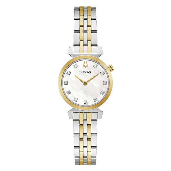 Bulova Classic Mother of Pearl Stainless Steel Women's Watch (98P202)