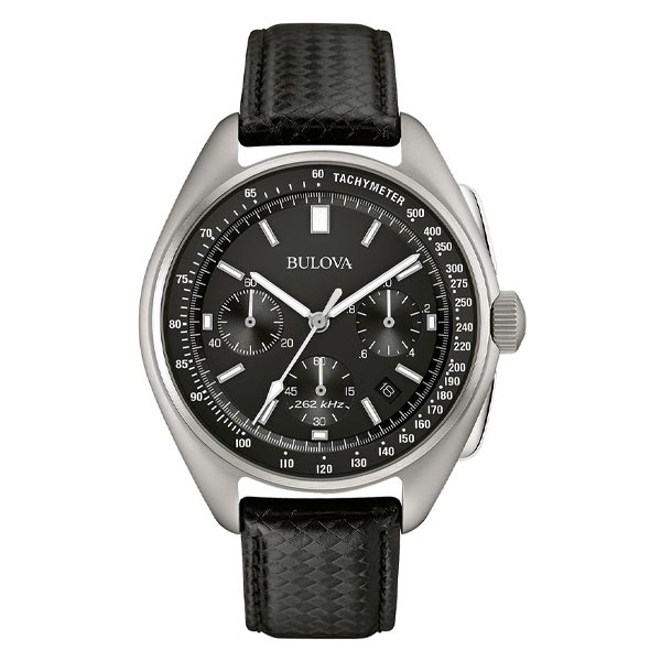 Bulova Lunar Pilot Special Edition Leather Strap Men's Watch (96B251)