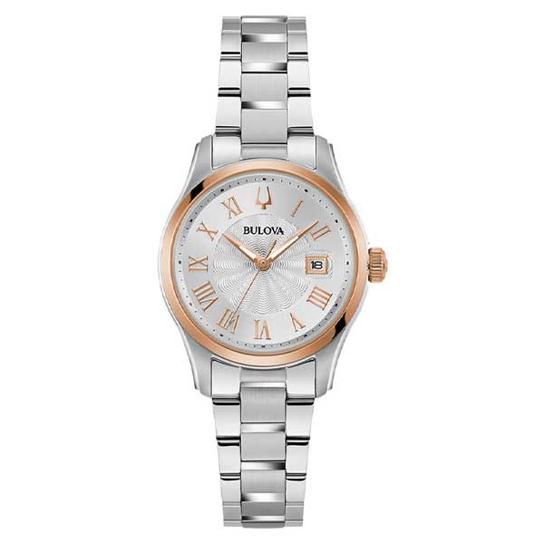 Bulova Silver Dial Classic Stainless Steel Women's Watch (98M136)