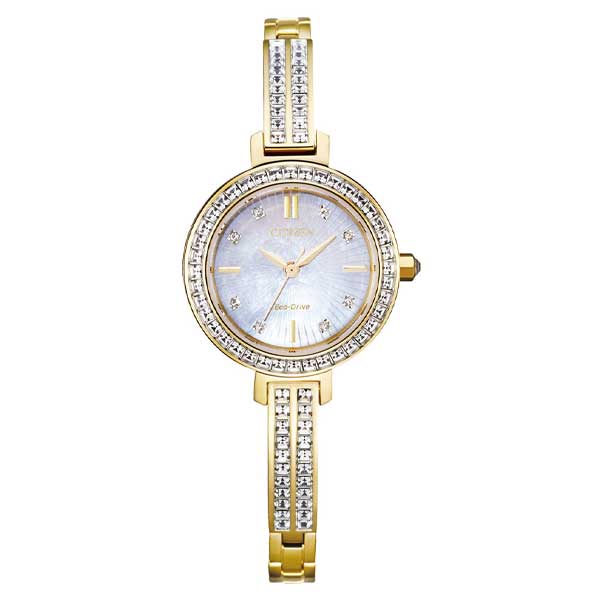 Citizen Silhouette Crystal Mother of pearl Women's Watch (EM0862-56D)